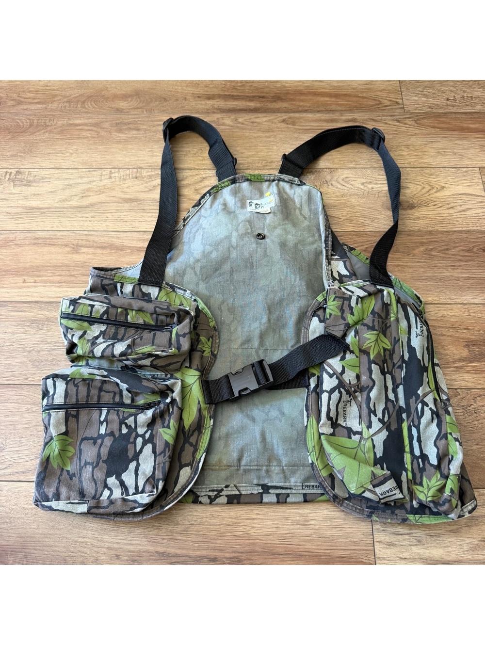 Vtg Lynch Turkey Hunting Vest Style 910 Trebark Camo USA